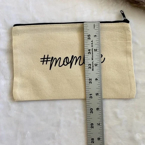 #momlife Canvas Make Up Pouch (Design 2) - Picture 2 of 3